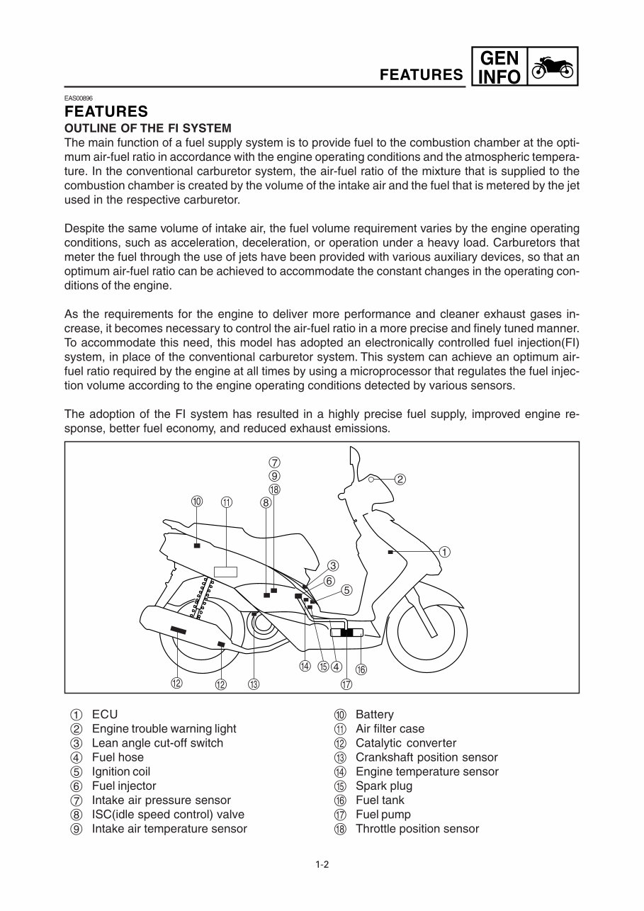 YAMAHA CYGNUS 125 NXC125 XC125 Workshop Repair Manual 2004-2009 preview img 9