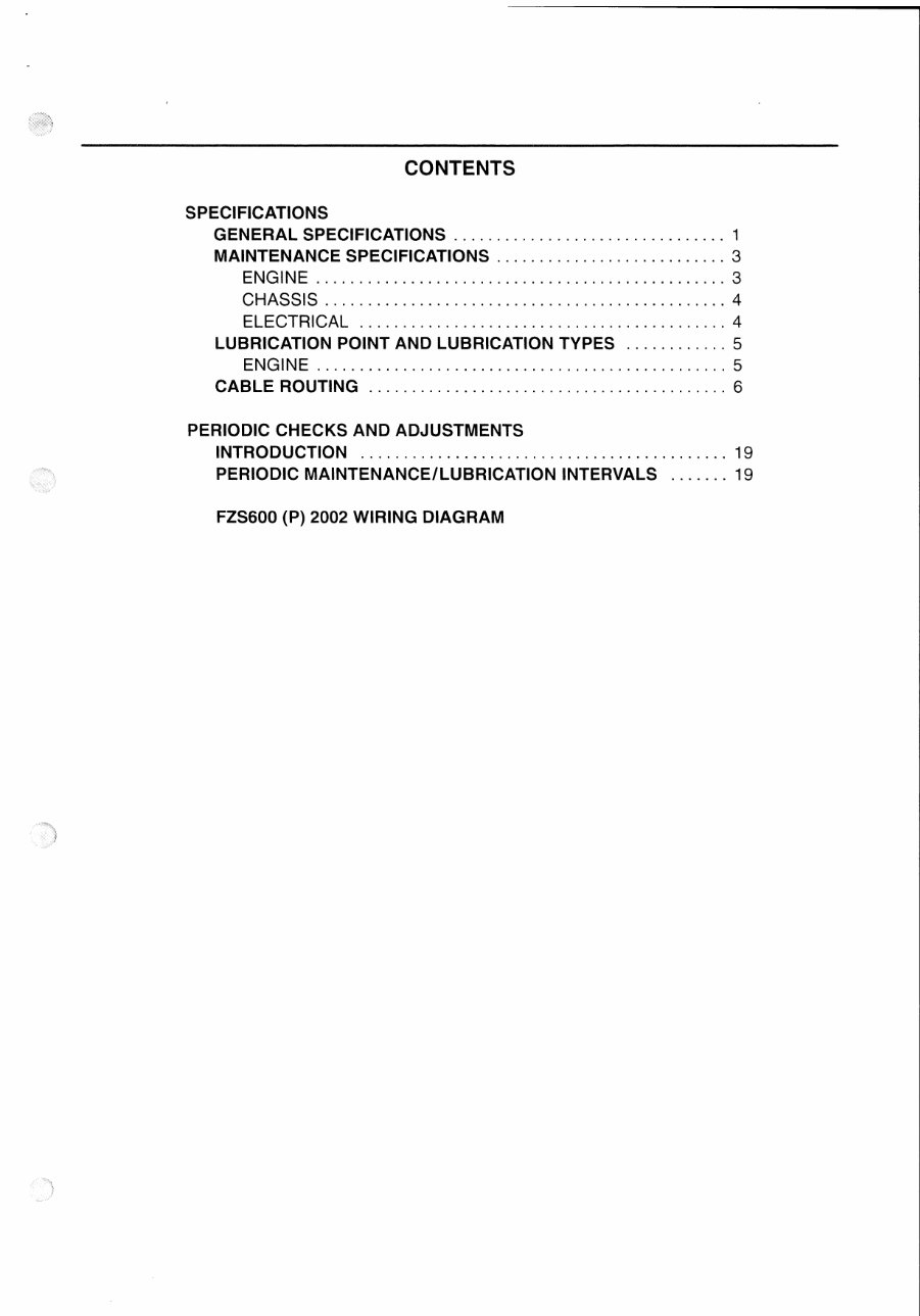 Yamaha FAZ 600 Service Manual / Repair Manual preview img 5
