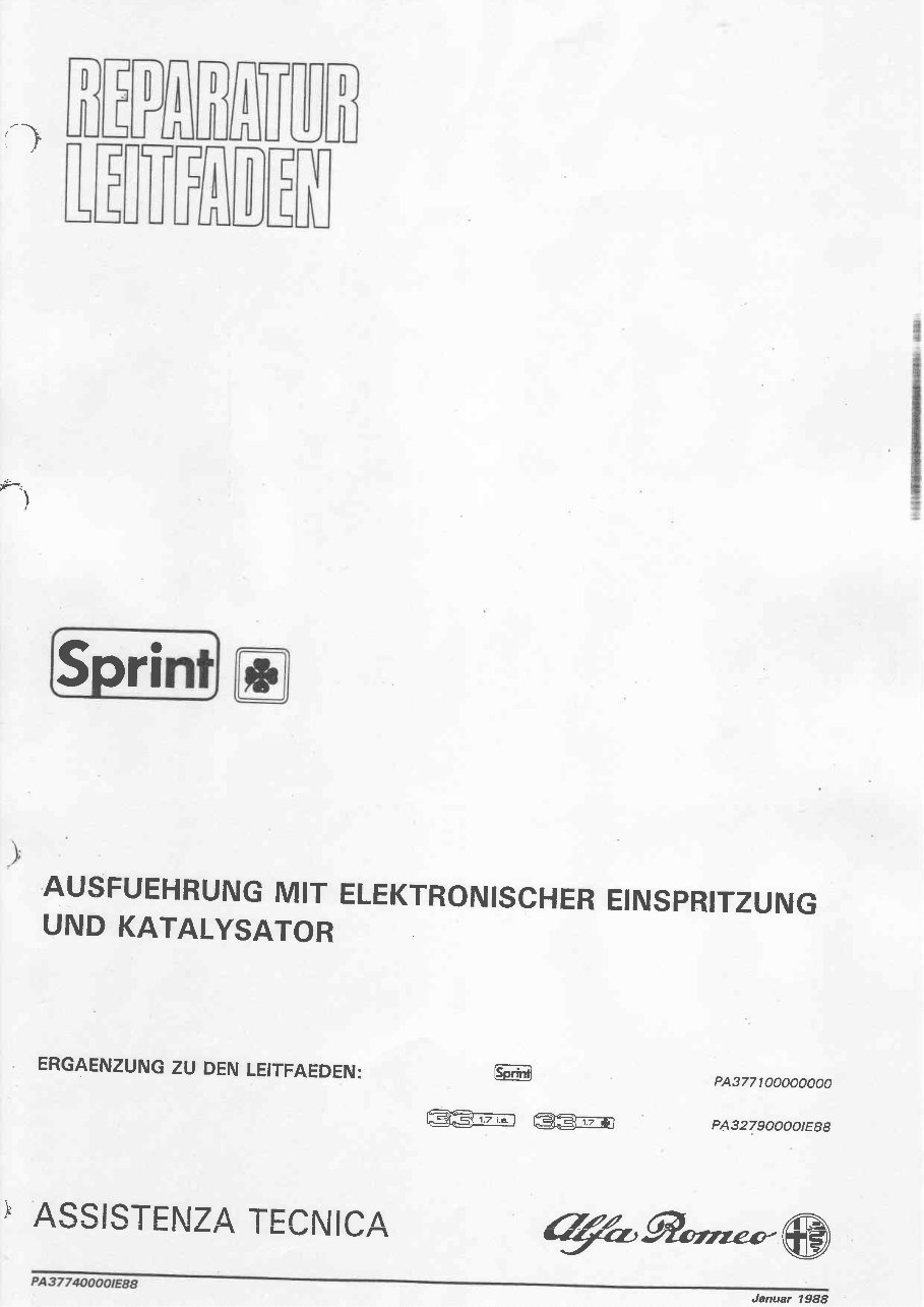 1976-1989 Alfa Romeo Sprint Service & Repair Manual preview img 2