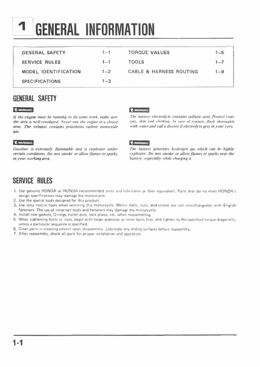 1986 HONDA VFR750F RC24 Motorcycle Service & Repair Manual - ! preview img 4