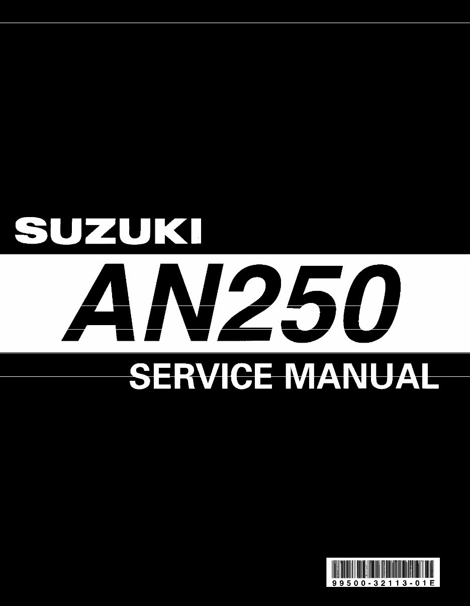 1998-2002 Suzuki AN250 Service Repair Manual preview img 1