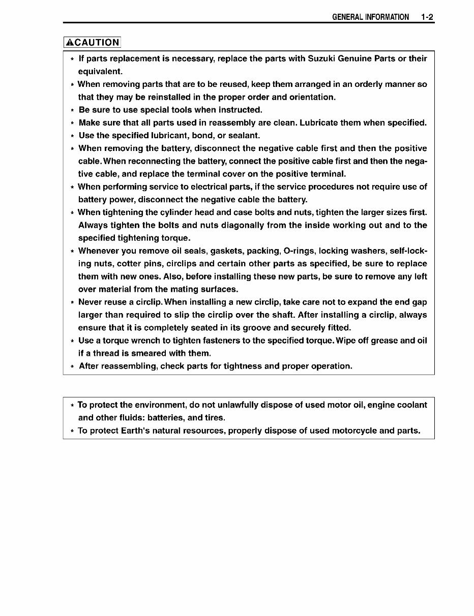 1998-2002 Suzuki AN250 Service Repair Manual preview img 7