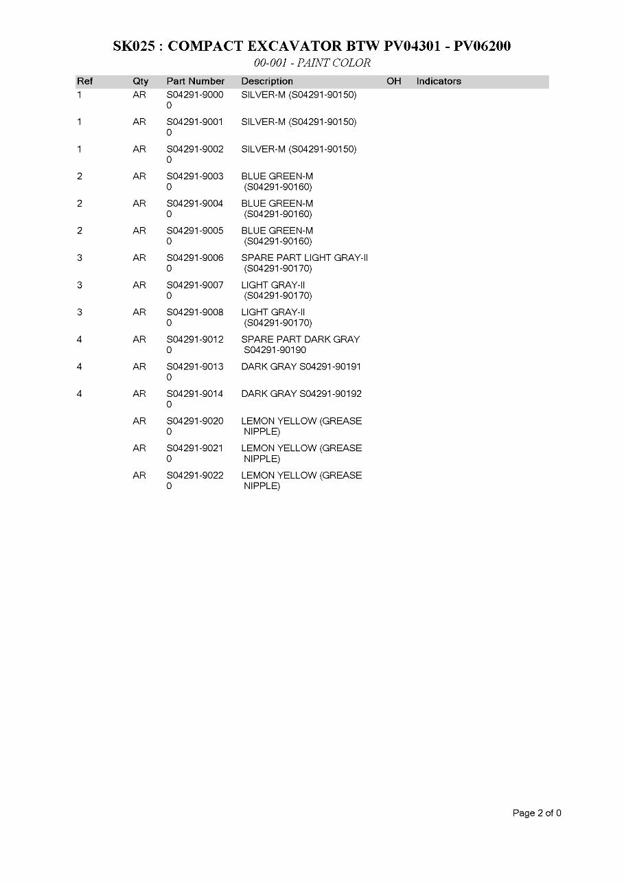 KOBELCO SK025 Excavator Parts Catalog Manual preview img 5