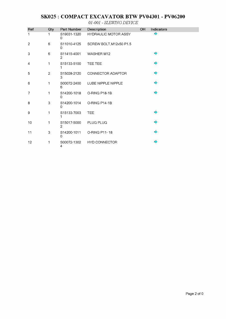 KOBELCO SK025 Excavator Parts Catalog Manual preview img 9