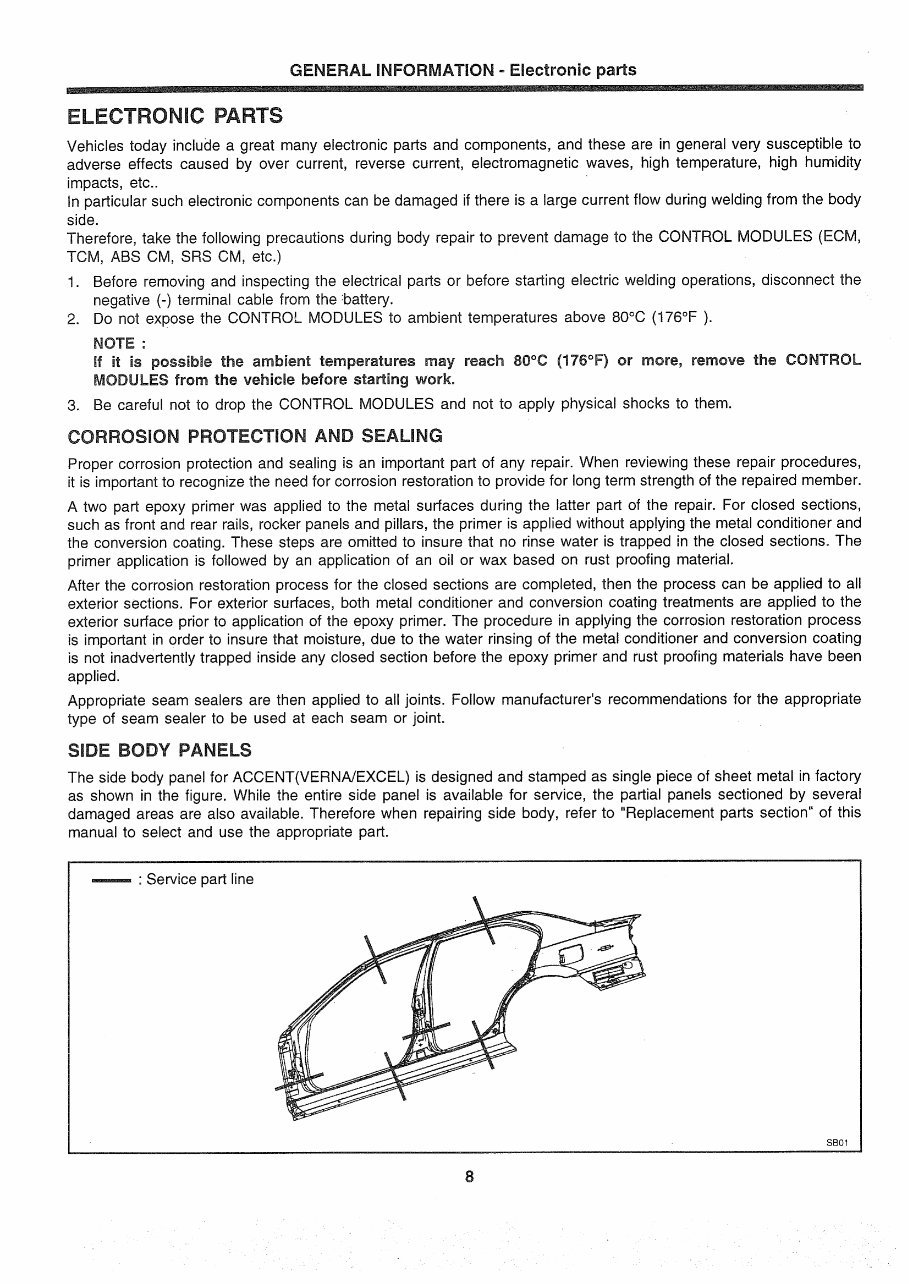 2002 Hyundai Accent Service & Repair Manual Software preview img 5