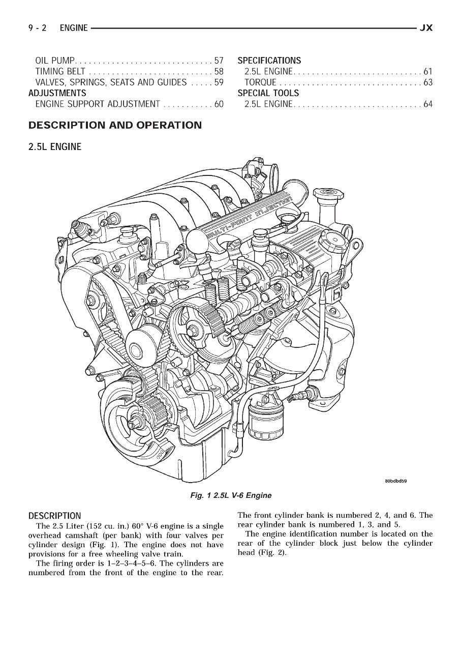 1998 CHRYSLER STRATUS Service and Repair Manual preview img 2