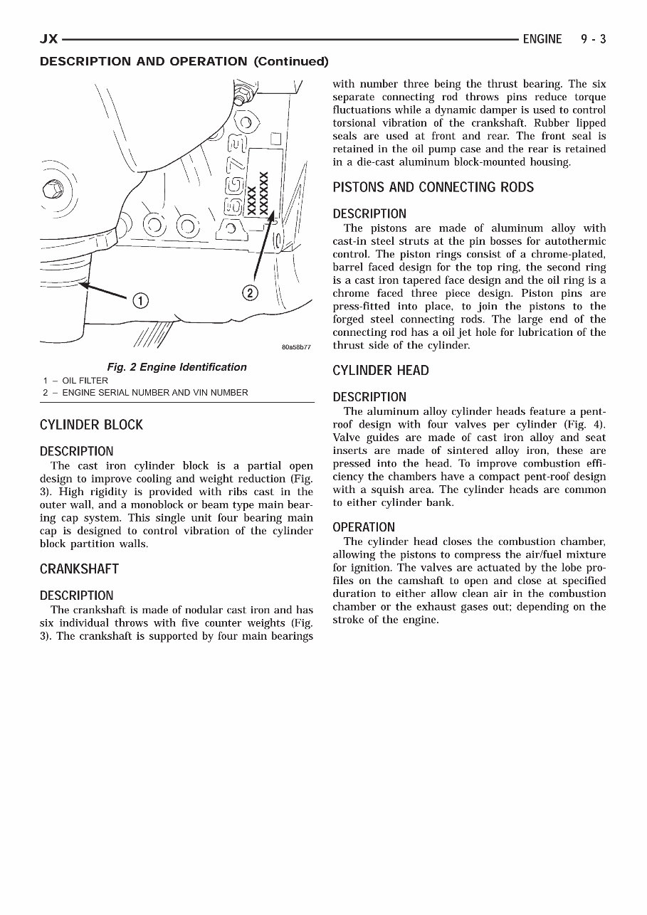 1998 CHRYSLER STRATUS Service and Repair Manual preview img 3