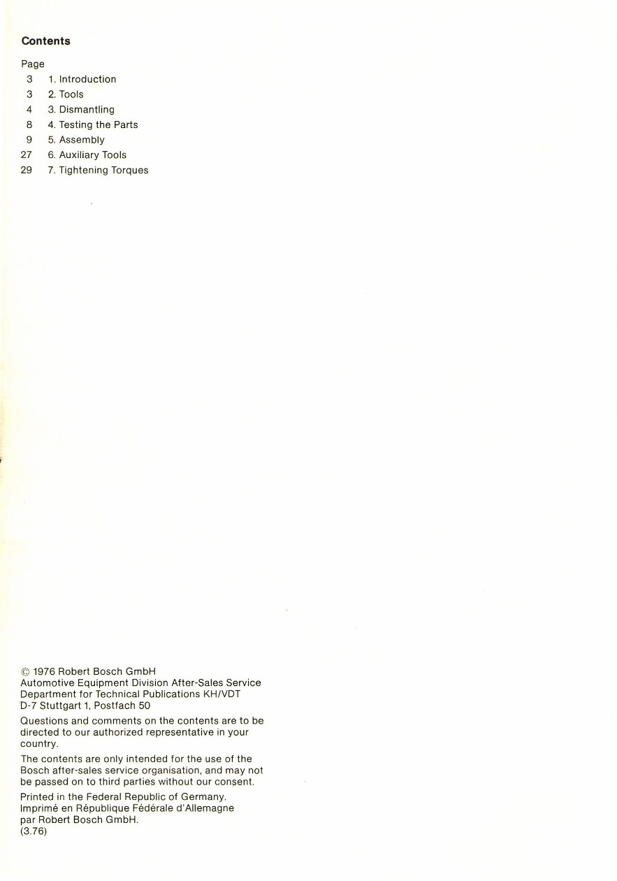 Bosch VE Fuel Injection Pump Service & Repair manual preview img 2