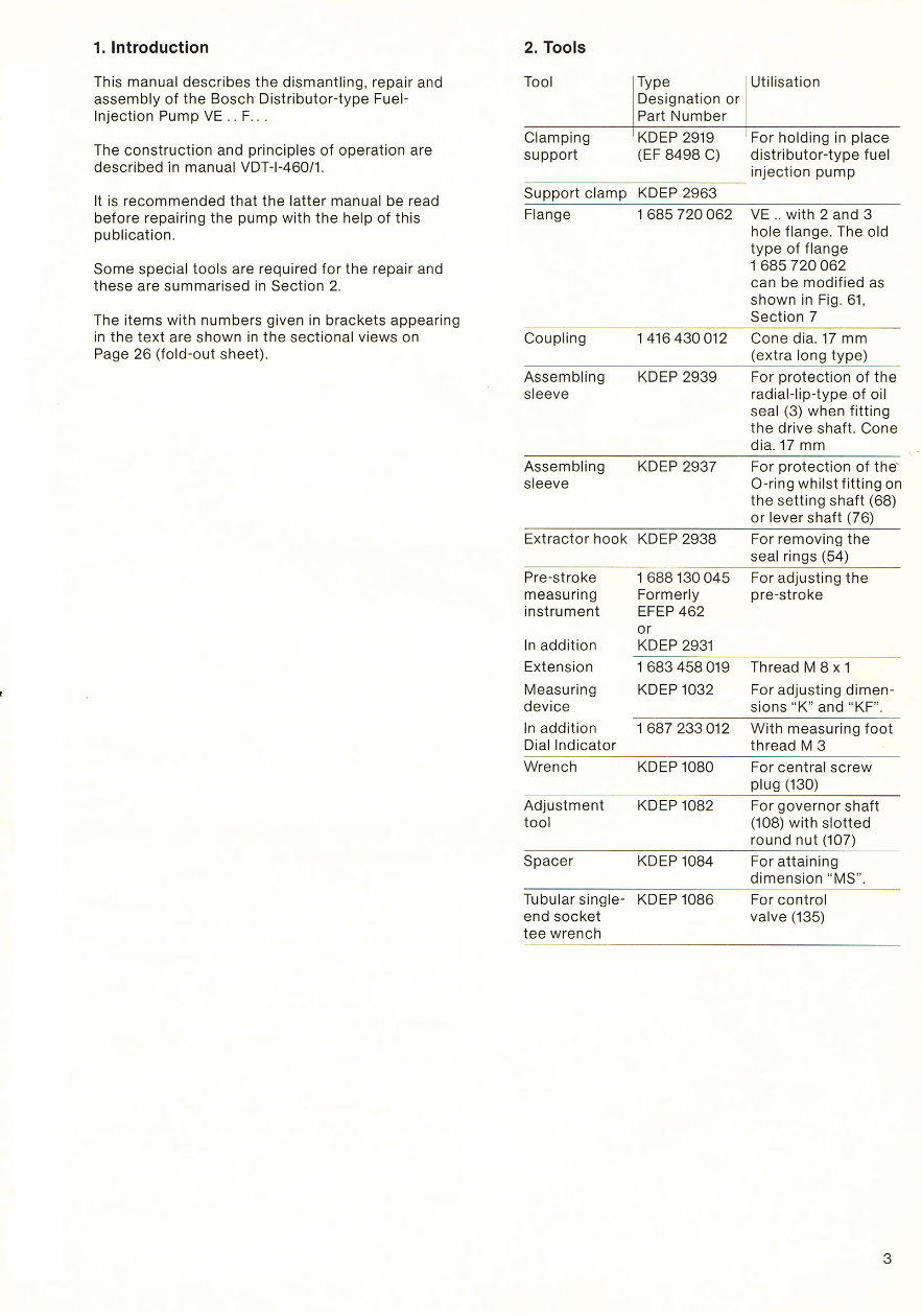 Bosch VE Fuel Injection Pump Service & Repair manual preview img 3