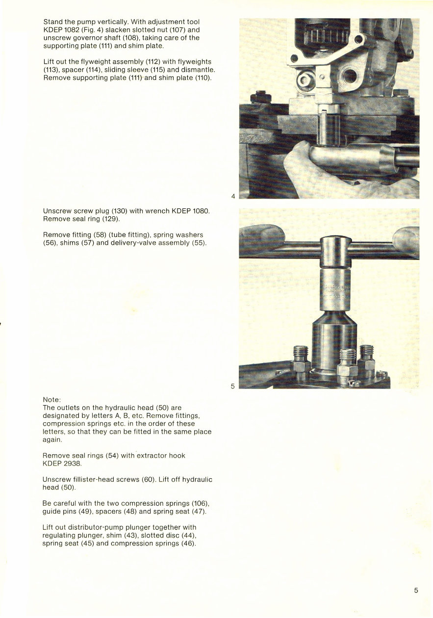 Bosch VE Fuel Injection Pump Service & Repair manual preview img 5