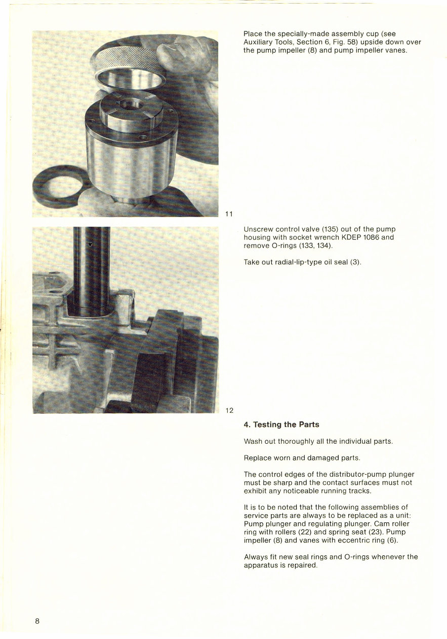Bosch VE Fuel Injection Pump Service & Repair manual preview img 8