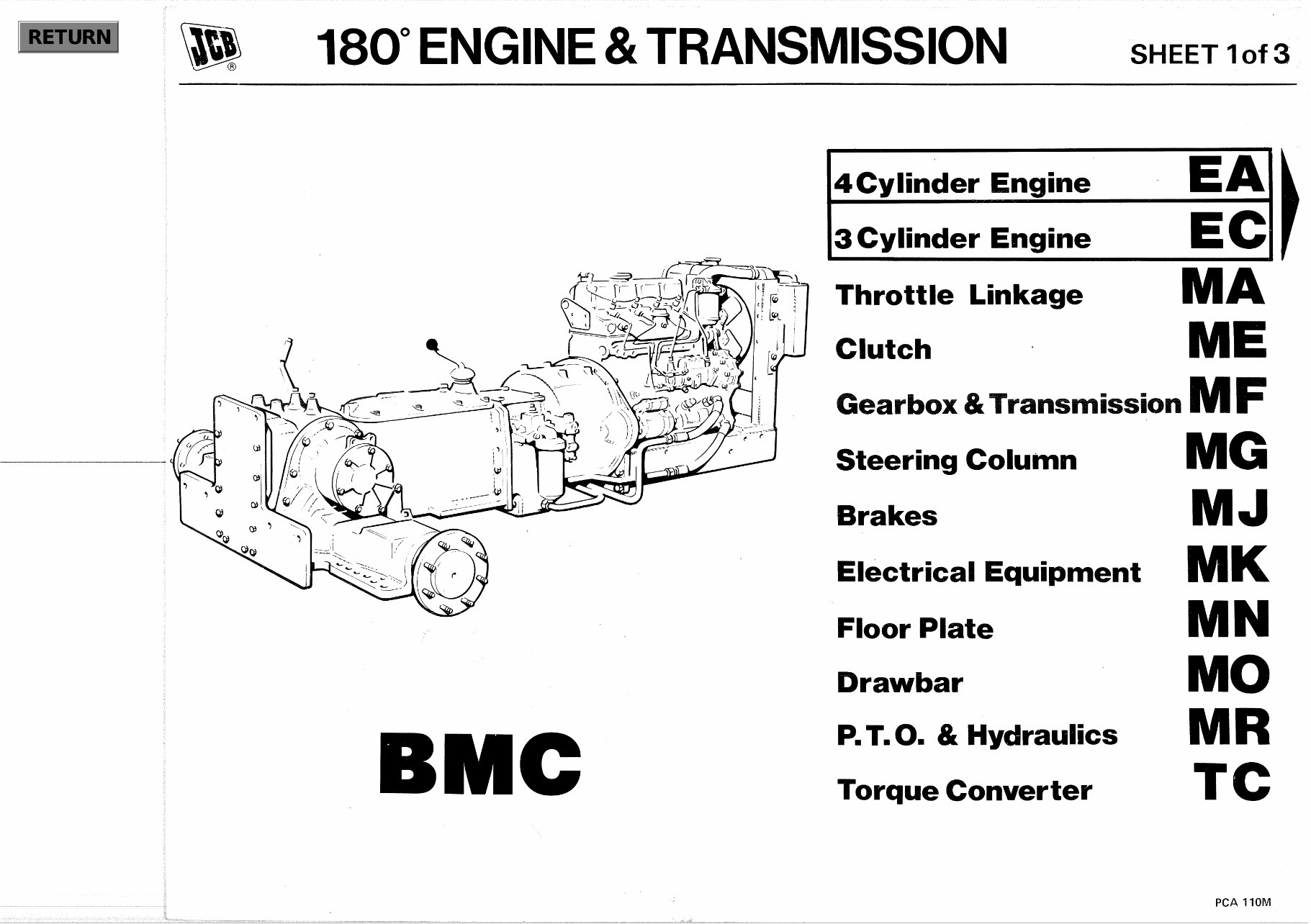 JCB 3C Mk2 Backhoe Loader Parts Catalog preview img 1