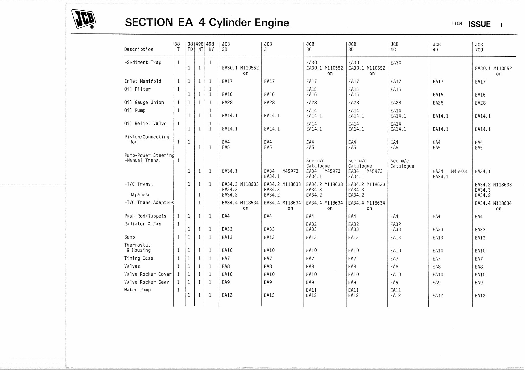 JCB 3C Mk2 Backhoe Loader Parts Catalog preview img 4