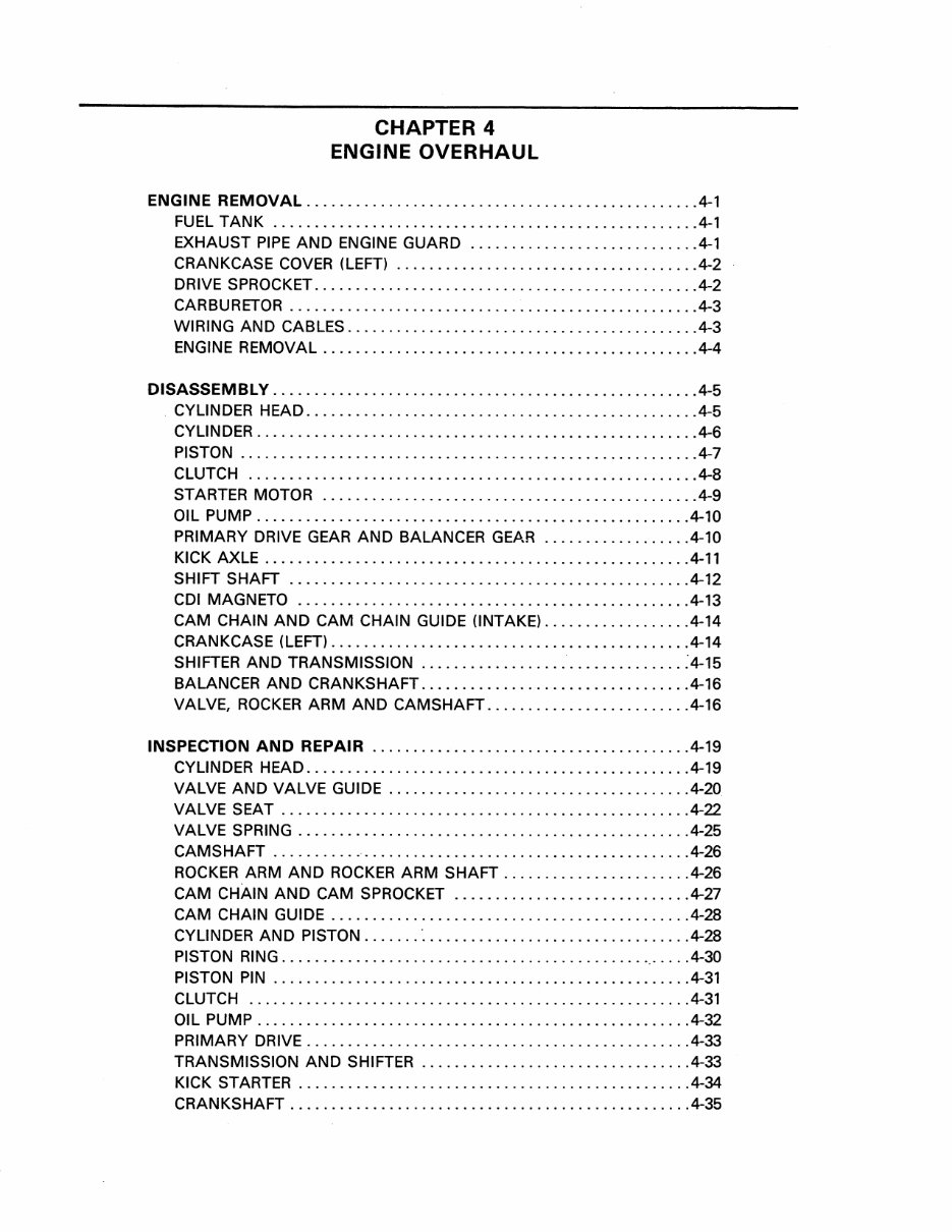 2001-2009 Yamaha Trailway TW200 Service & Repair Manual preview img 8
