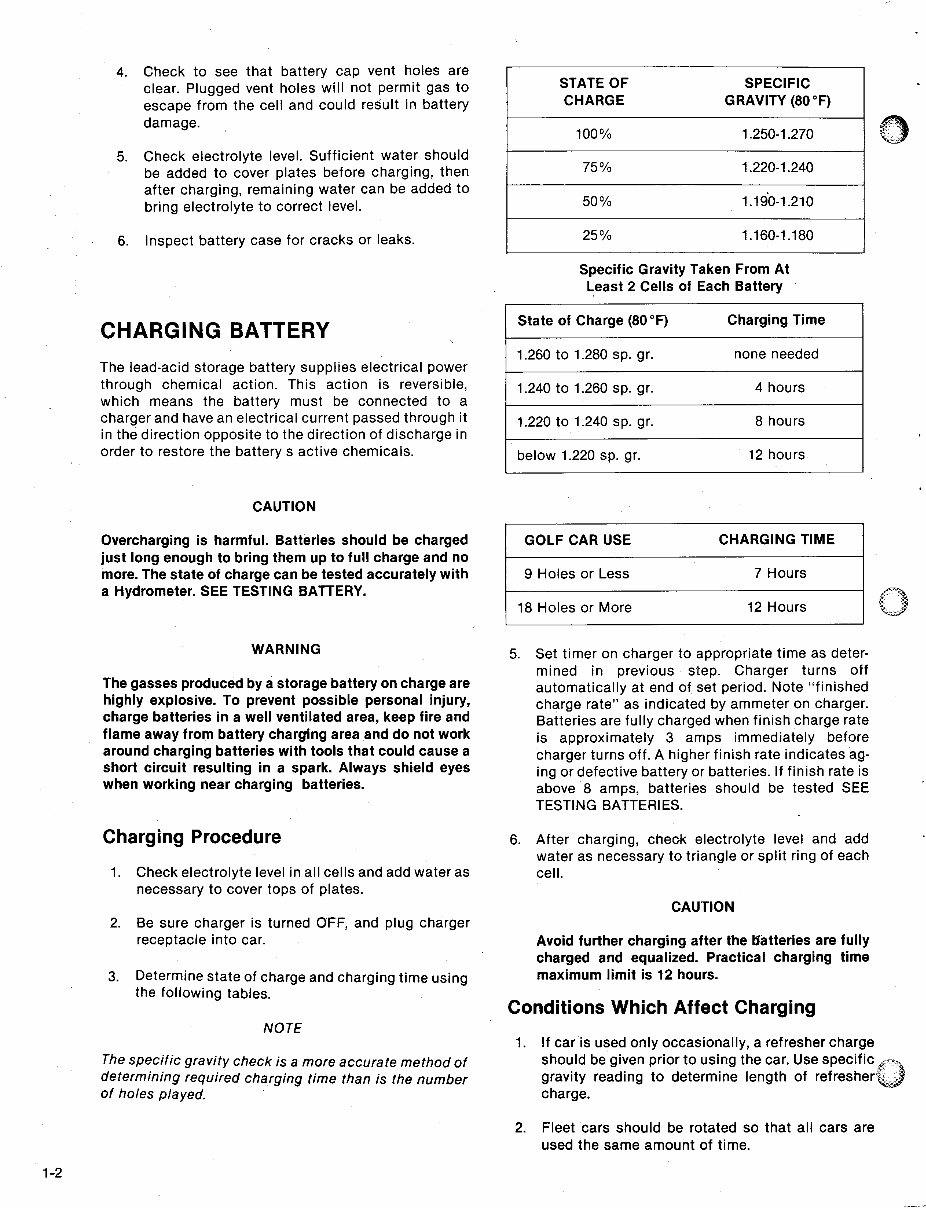 1985-1987 Columbia Parcar Electric Golf Cart Service & Repair Manual preview img 6