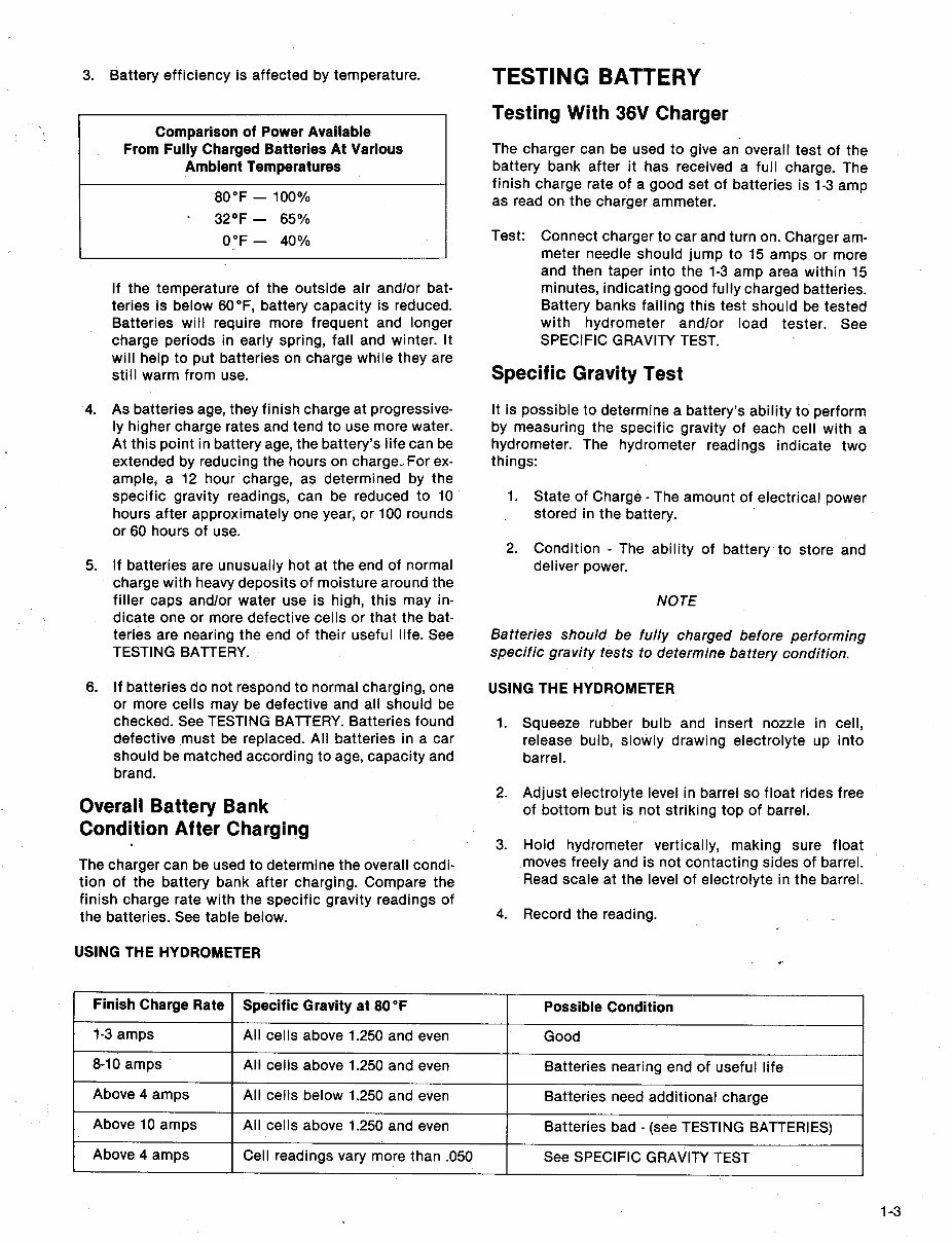 1985-1987 Columbia Parcar Electric Golf Cart Service & Repair Manual preview img 7