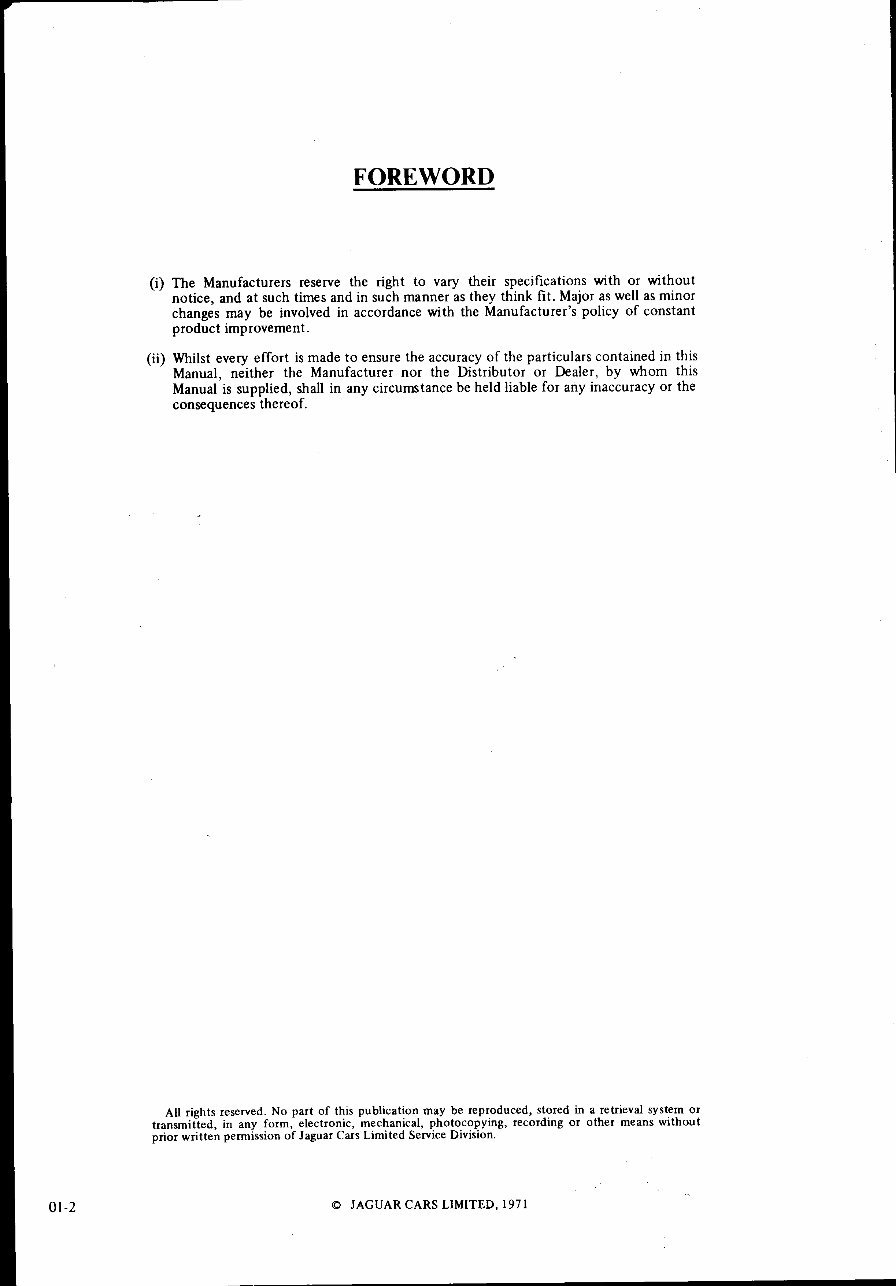 1971-1974 Jaguar E-Type Series Iii V12 Service & Repair Manual preview img 2