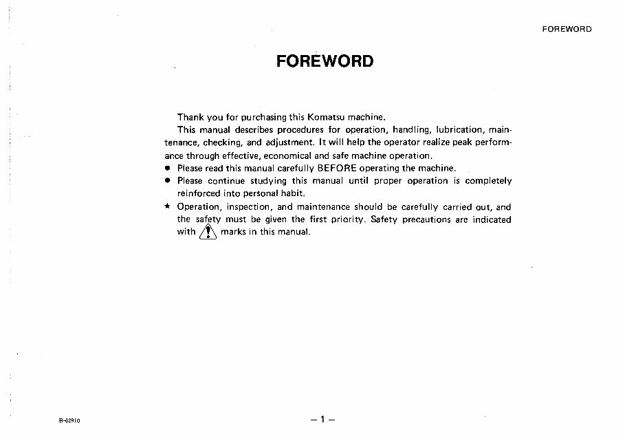 Komatsu D20A-5 Bulldozer Workshop Service Repair Manual preview img 2