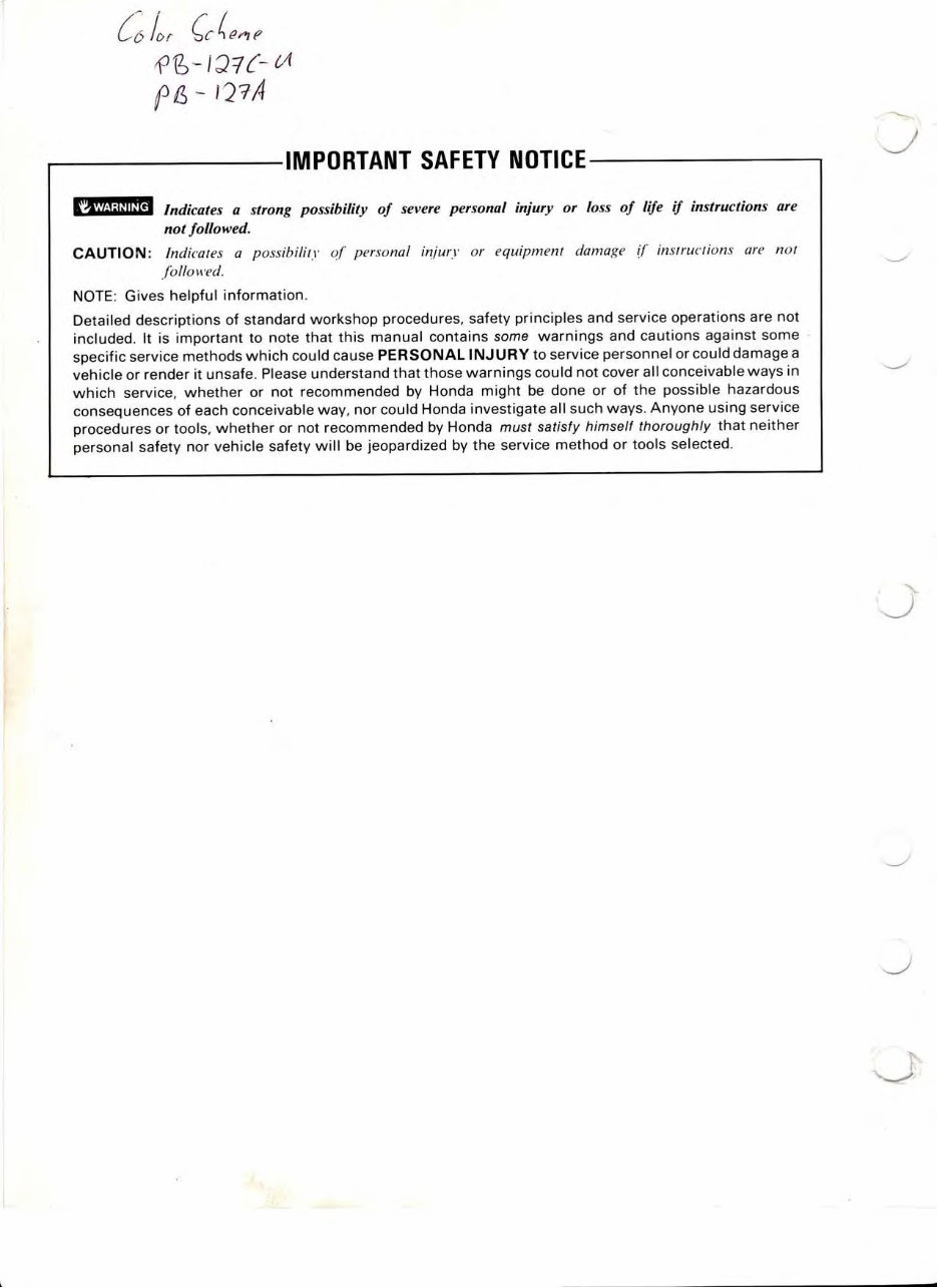 1983-1985 Honda Vf700F Vf750F Interceptor Service & Repair Manual preview img 2