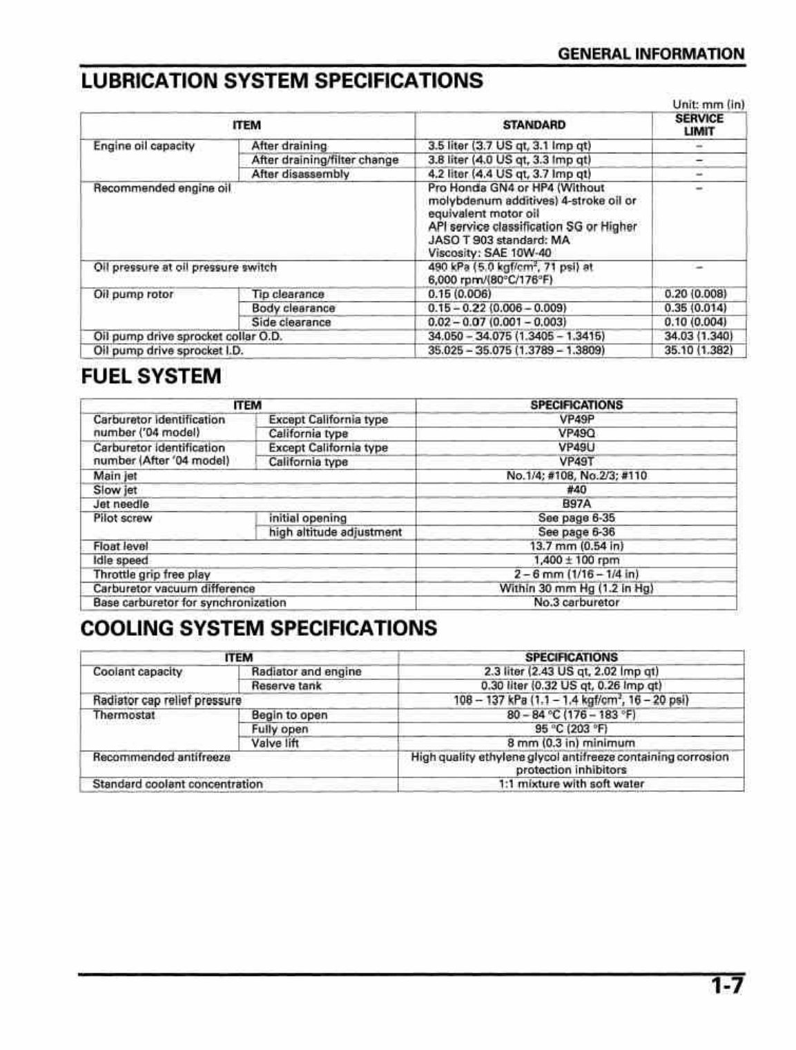 2005-2006 Honda CB 600 F Hornet Service & Repair Manual preview img 9