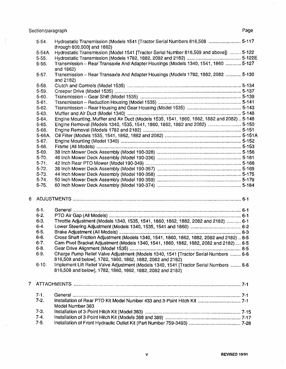 Cub Cadet 2082 Tractor Service & Repair Manual preview img 7