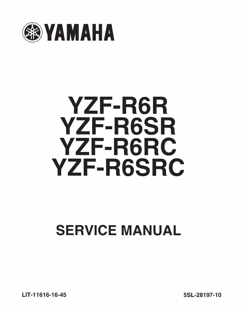 2003 Yamaha R6 Service & Repair Manual preview img 1