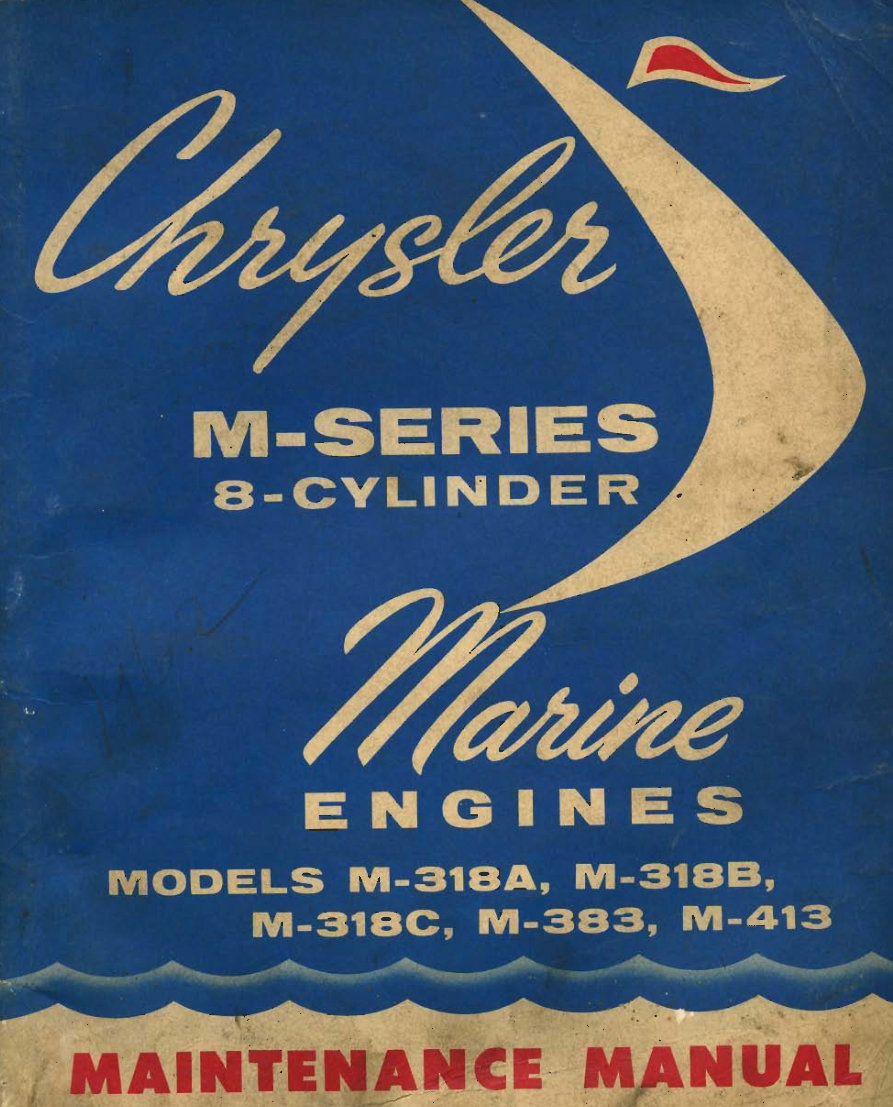 Chrysler marine engine service manual M 318 383 413 preview img 1