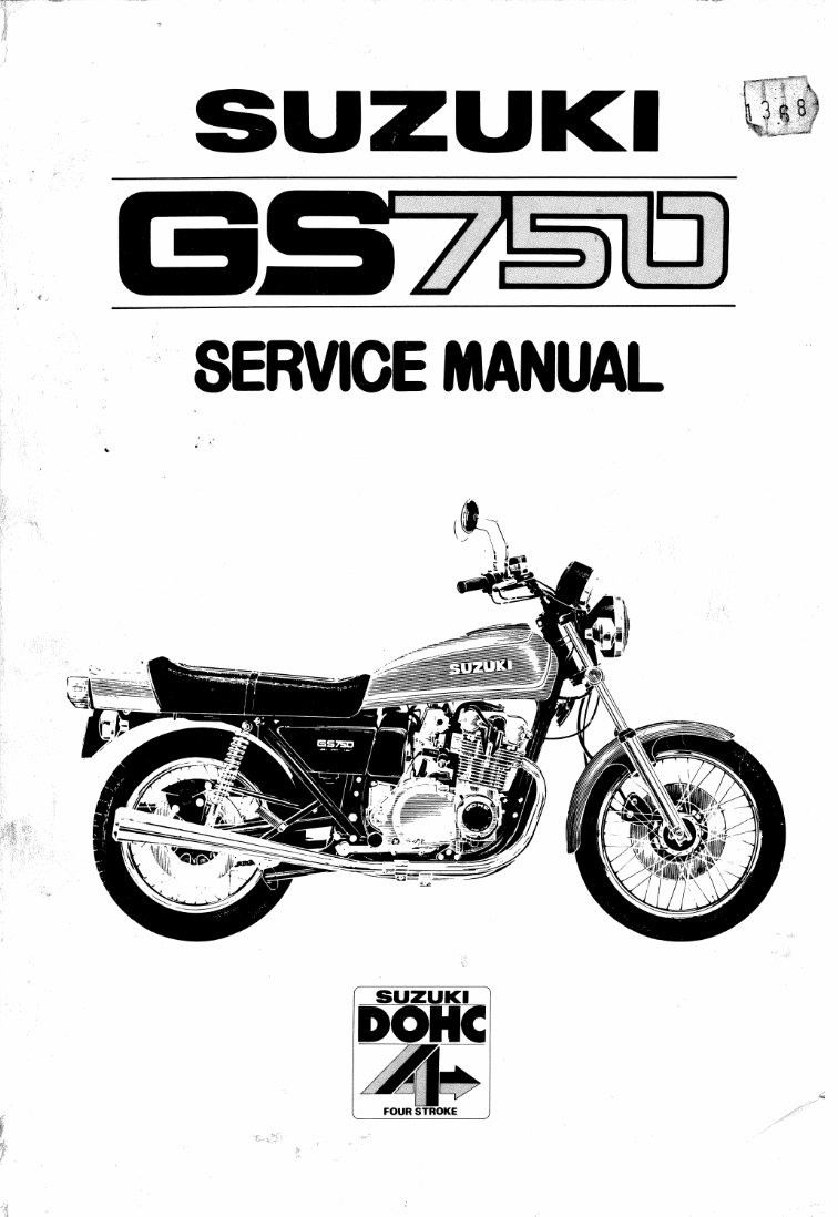 1981 Suzuki GS 750 Service & Repair Manual preview img 1