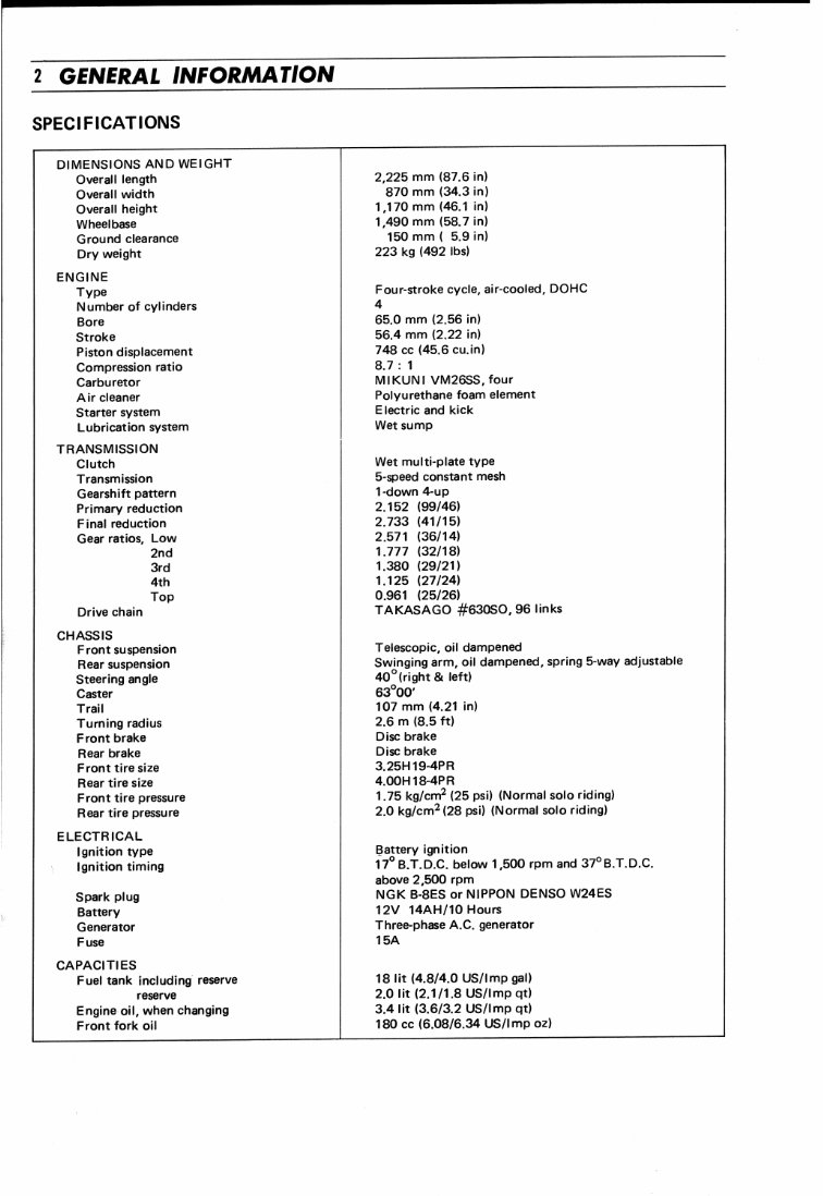 1981 Suzuki GS 750 Service & Repair Manual preview img 6