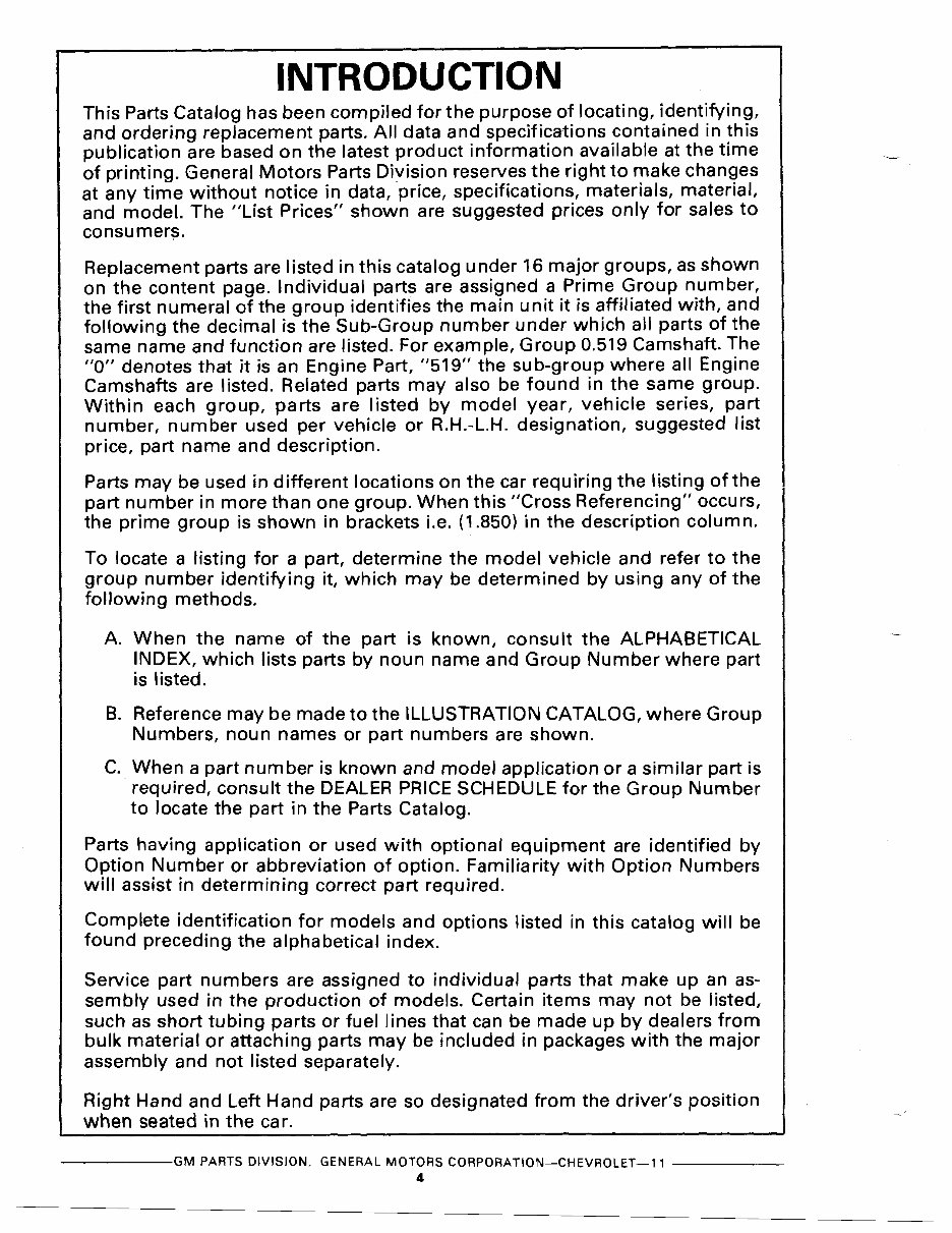 1962-1975 Chevy Nova Chevy II Parts Catalog preview img 4