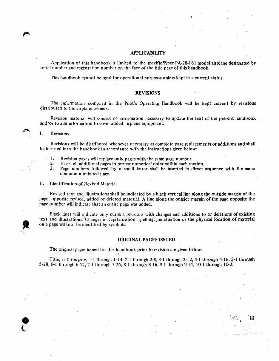 PA-28-181 Cherokee Archer II Pilot's Operating Handbook POH - INSTANT preview img 4