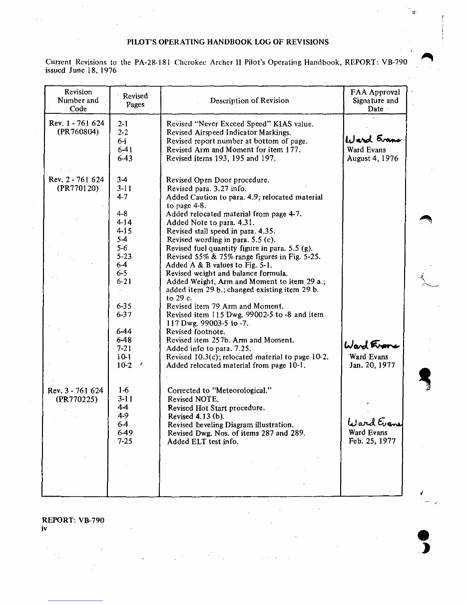 PA-28-181 Cherokee Archer II Pilot's Operating Handbook POH - INSTANT preview img 5