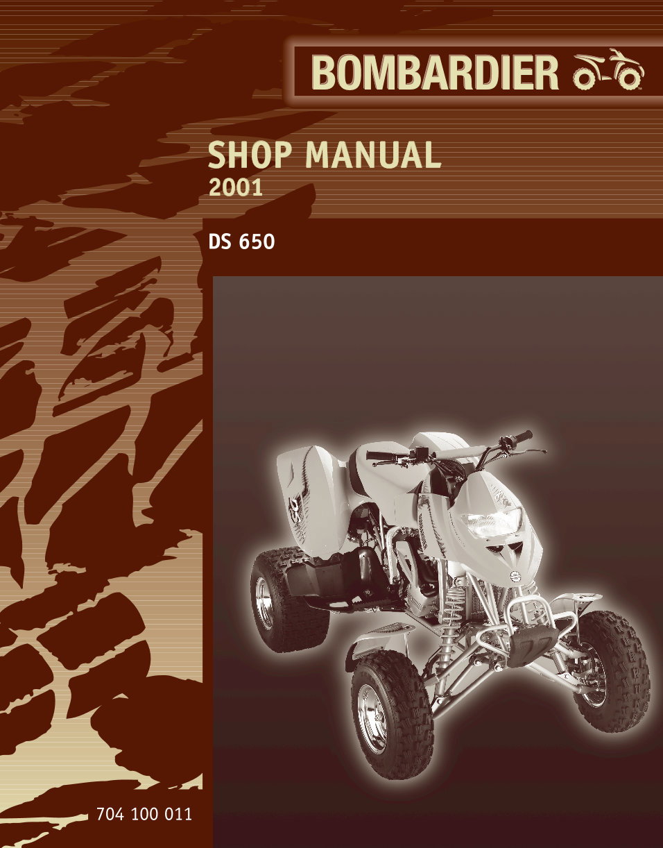 2001 Bombardier DS650 Service & Repair Manual preview img 1