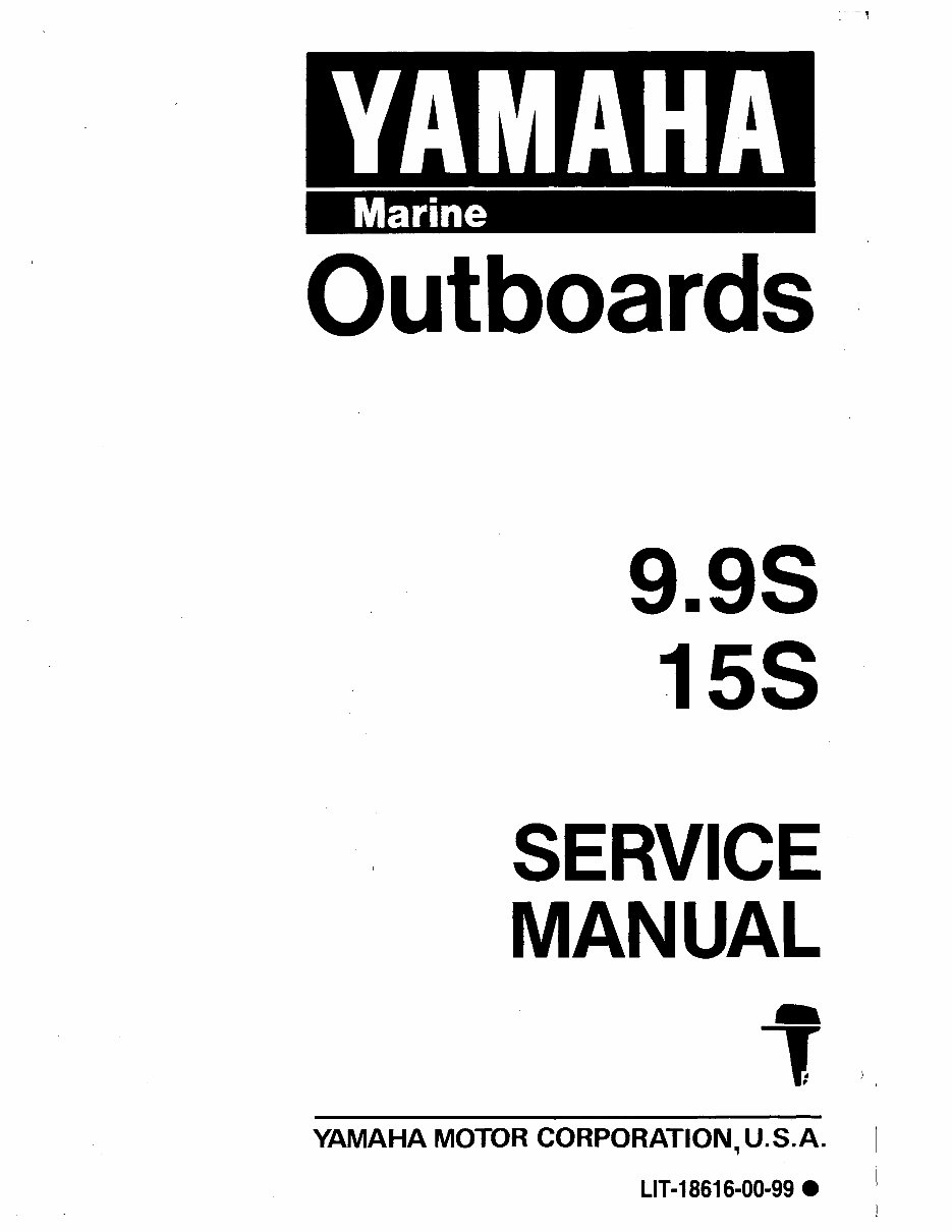 YAMAHA OUTBOARD 9.9 15 Service Manual preview img 1