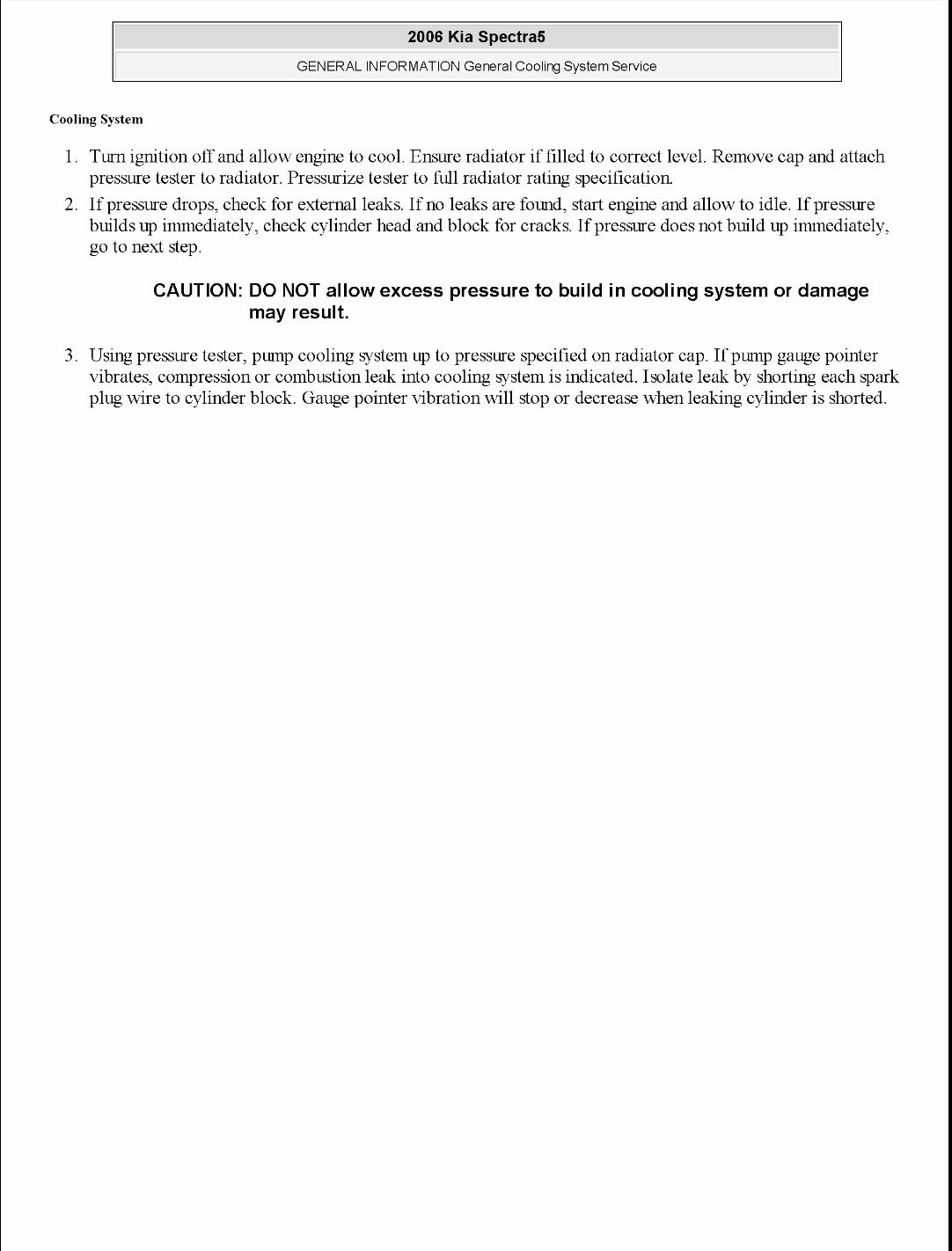 2004 KIA Spectra Service & Repair Manual Software preview img 3