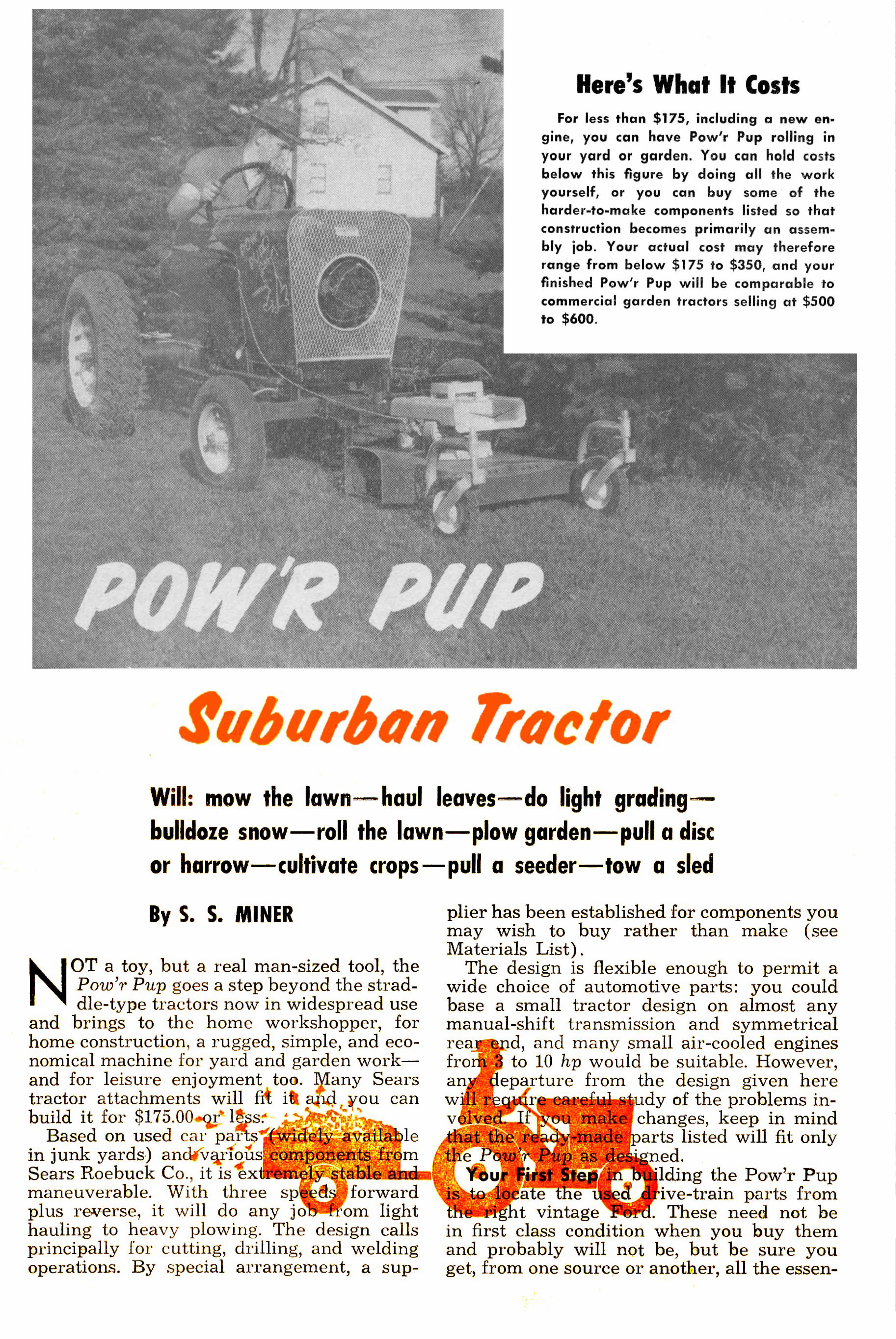 Powr Pup Vintage Midget Tractor Plans preview img 3