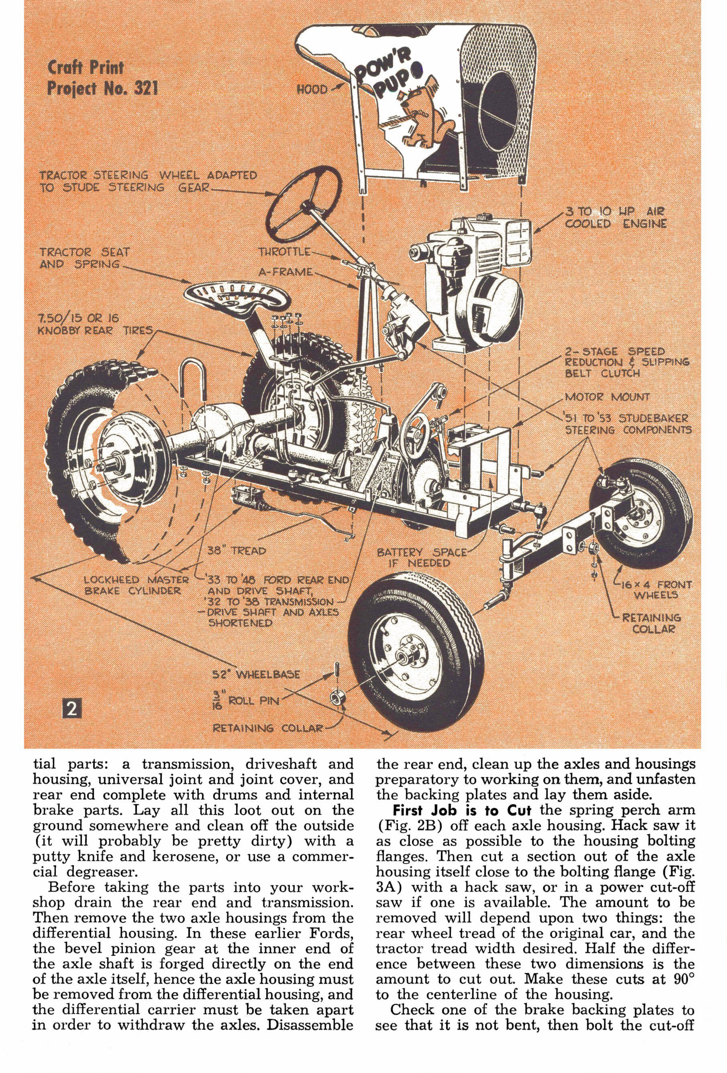 Powr Pup Vintage Midget Tractor Plans preview img 4