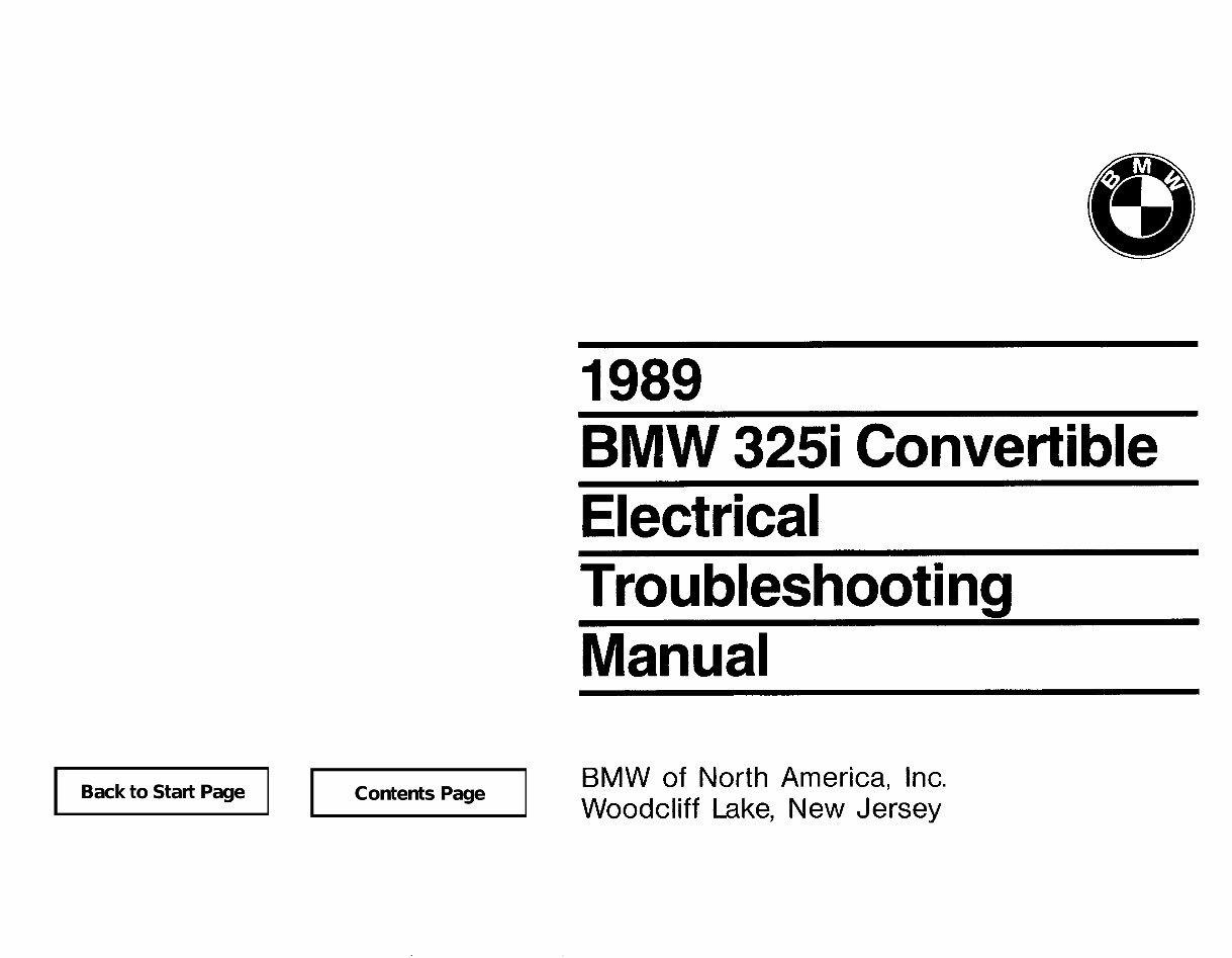 1984-1990 BMW 3 Series (325i Convertible) E30 Service & Repair Manual preview img 1