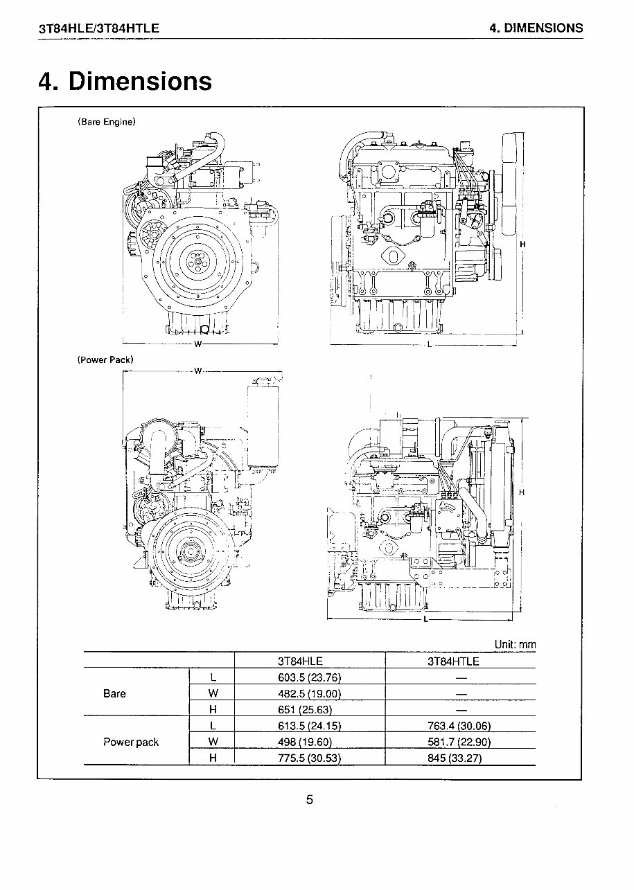 Yanmar 3T84HLE/3T84HTLE Diesel Engines OEM Service & Repair Manual preview img 10