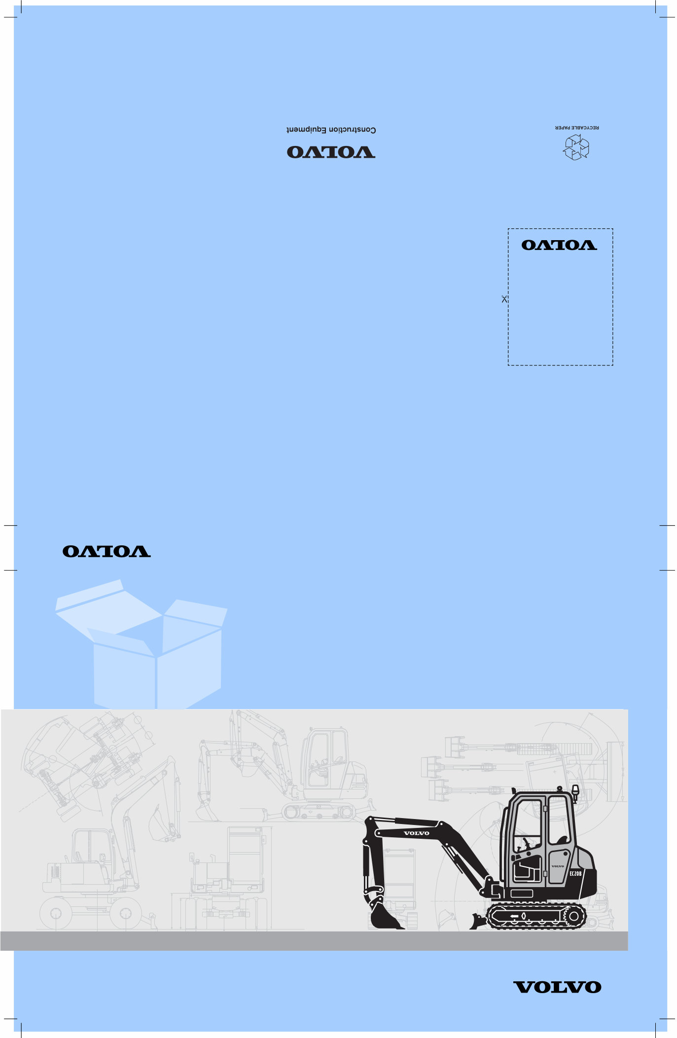 VOLVO EC20B MINI DIGGER Excavator Parts Catalog IPL Manual preview img 1