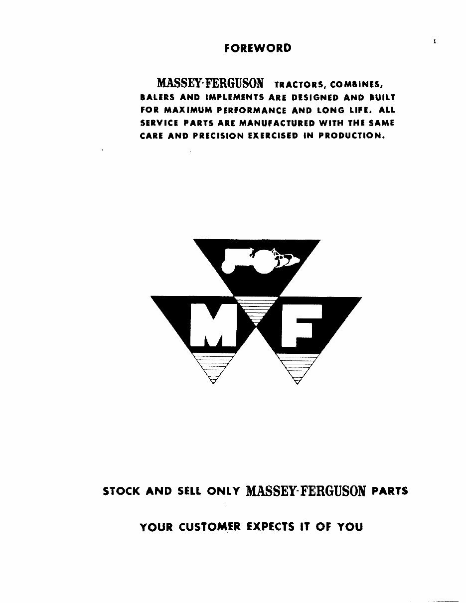 MASSEY FERGUSON MF 33 GRAIN DRILL Parts Manual 651097M93 preview img 3