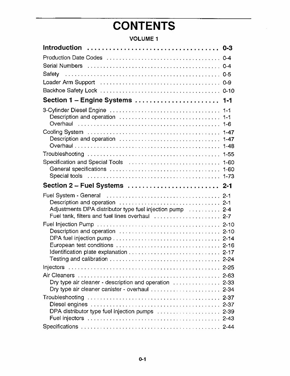 Ford-New Holland 250C / 260C / 345D / 445D / 545D Tractor Loader Service & Repair Manual preview img 3