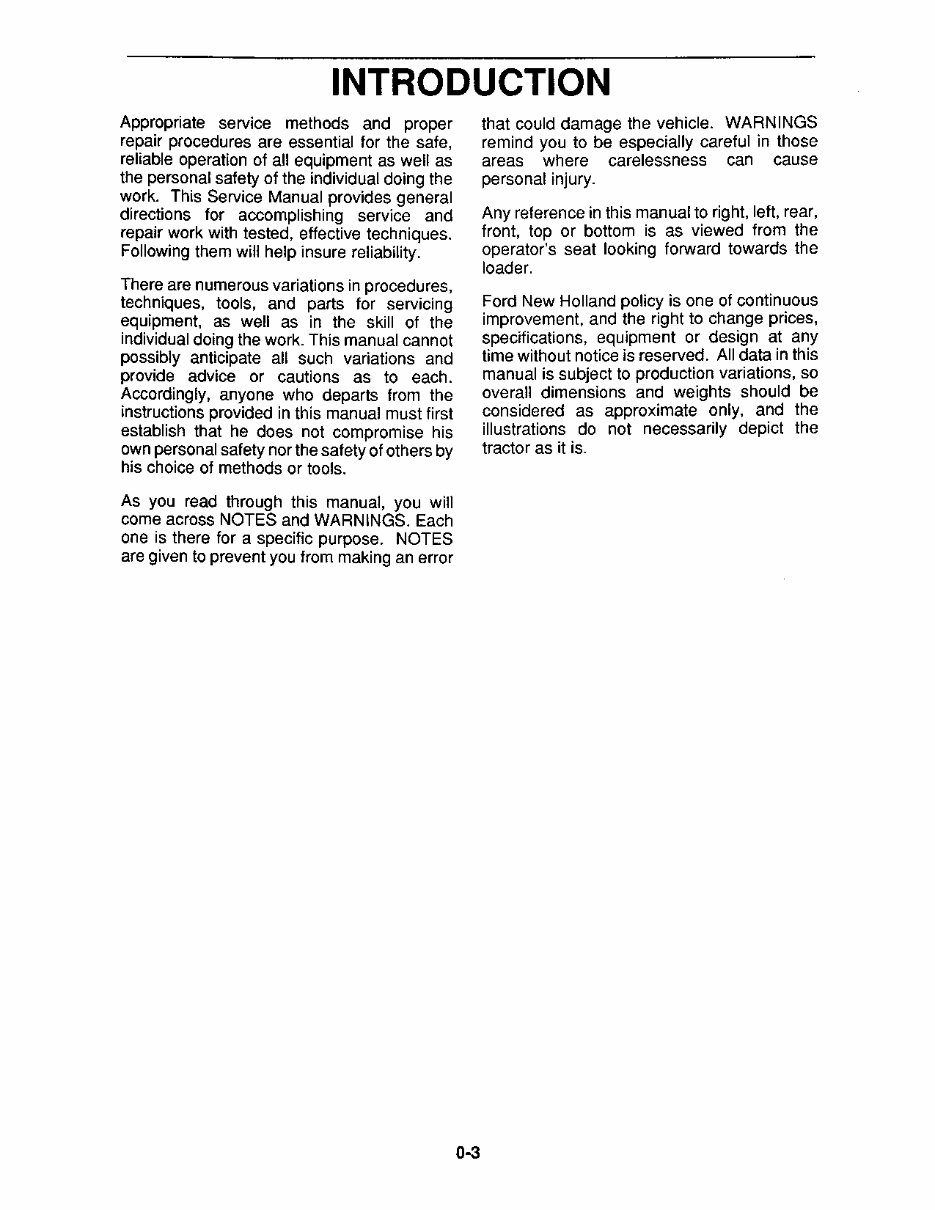 Ford-New Holland 250C / 260C / 345D / 445D / 545D Tractor Loader Service & Repair Manual preview img 5