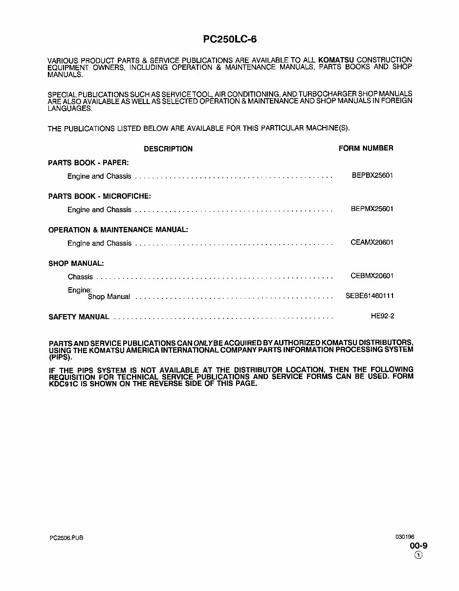 Komatsu PC220LC-6 Excavator OEM Service & Repair Manual preview img 9