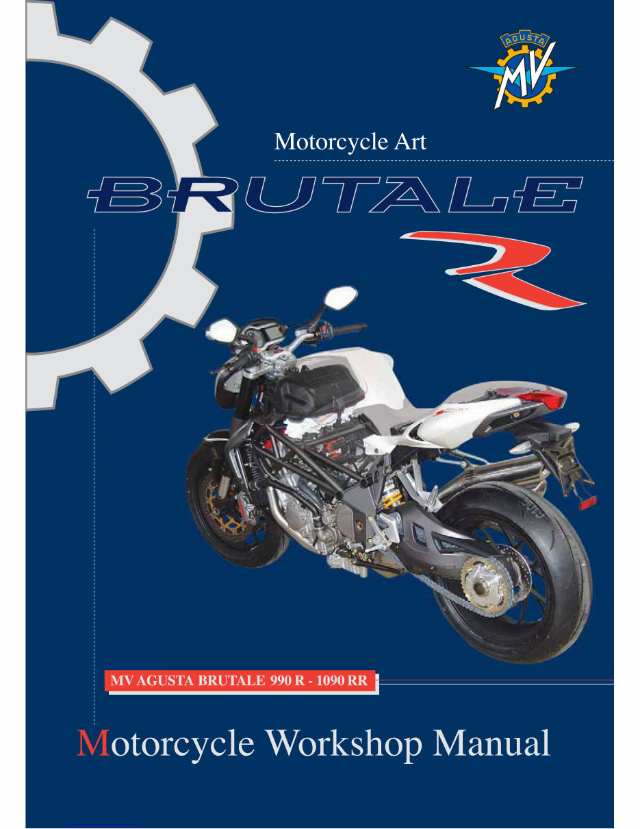 MV AGUSTA BRUTALE 990 R 1090 RR Bike Workshop Repair Manual preview img 1
