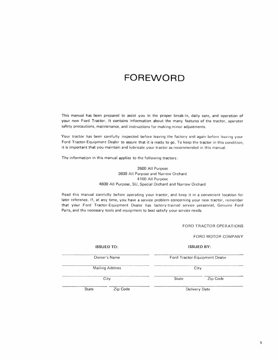 Ford Tractor 4600 Service Repair Manual preview img 3