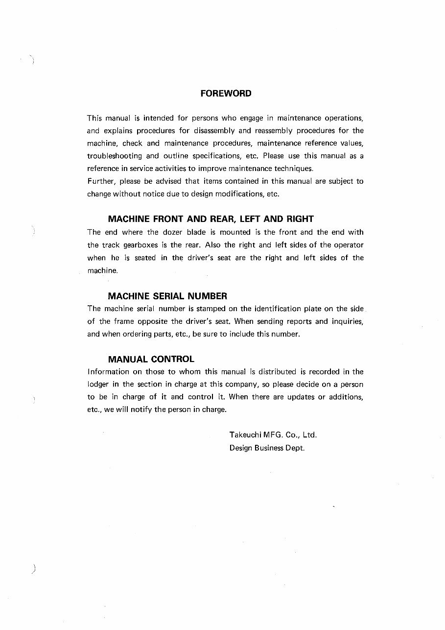 TB68 TB68-E Compact Excavator Workshop manual. preview img 3
