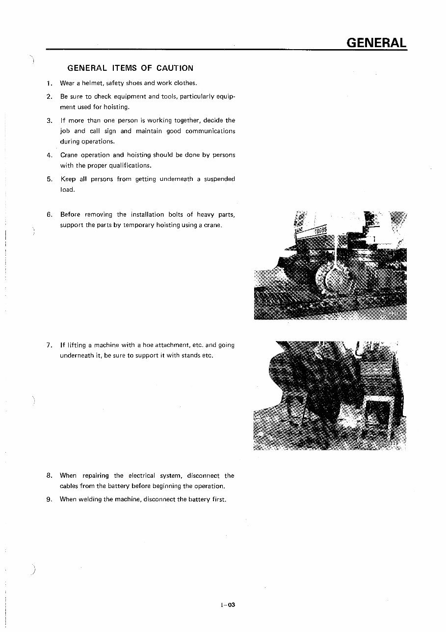 TB68 TB68-E Compact Excavator Workshop manual. preview img 9