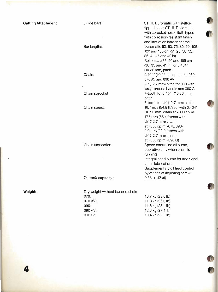 STIHL Chain Saw 070-090 Service Manual preview img 5