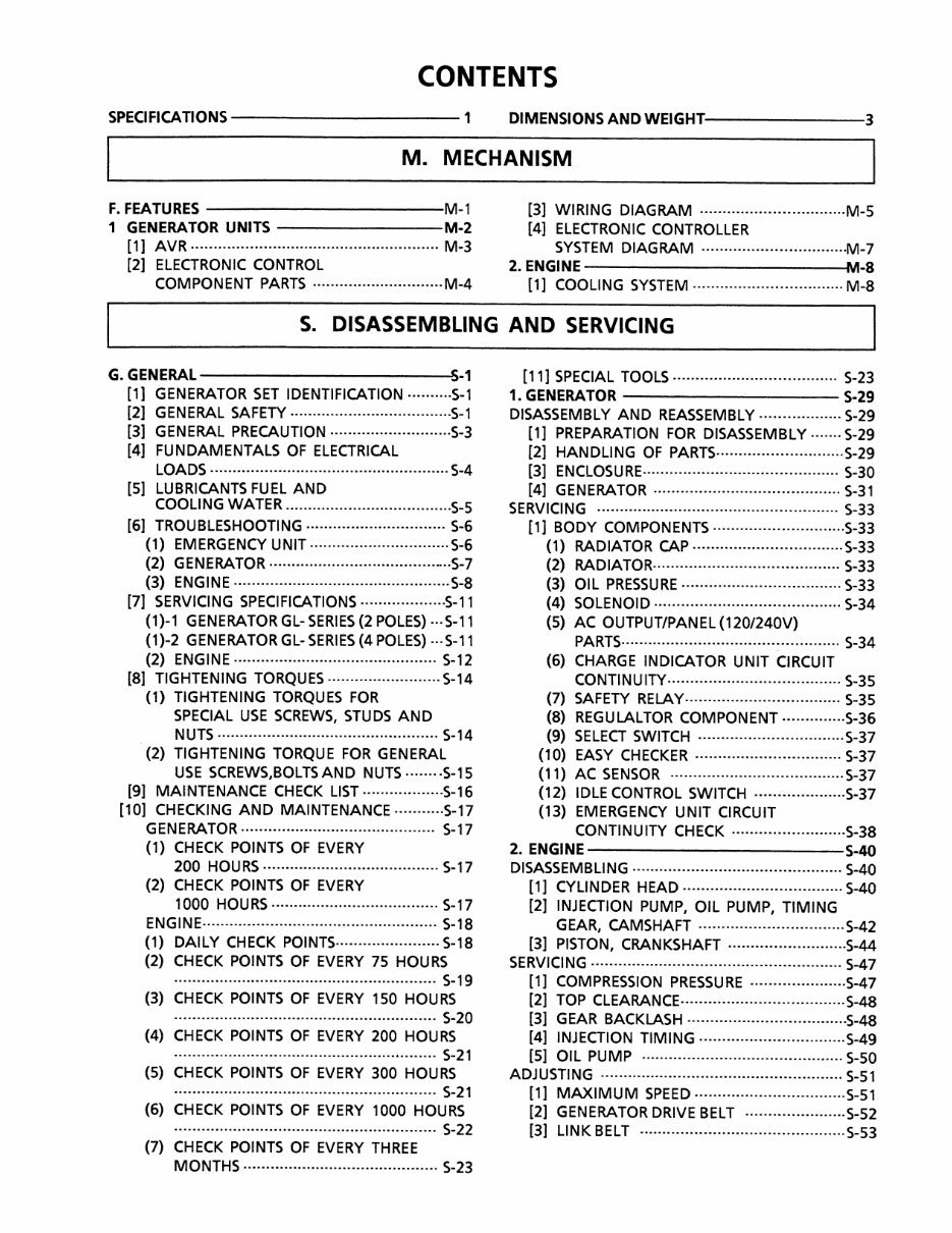 Kubota GL6500S Generator Factory Service & Work Shop Manual preview img 7